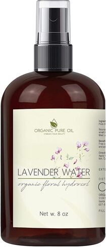 OPO Lavender Hydrosol Spray 8 oz & Sprayer Pure Steam Distilled Vegan Toner Spritz Cleanser Water Calming Toning Aromatherapy Body Mist Linens Makeup Gentle Hydrosol Water - Packaging May Vary in Saudi Arabia