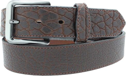 Yourtack Casual Jean Belt Full Grain American Buffalo Leather Belt with tabs in Black or Dark Brown sizes 30"-46" in Saudi Arabia