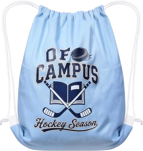 AICase for off Campus Merch Gifts Inspired Drawstring Bag Backpack Hocky Sports Gym Sackpack Poster Tote Bag Shirt Hat jersey Water Resistant String Bag for Women Men Reading Lover in Kuwait