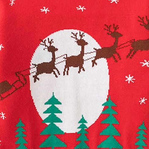 Toddler boy Christmas Kids Christmas Sweater Boy Girl 2025 Funny Xmas Reindeer Long Sleeve Knit Clothes Toddler Pullover Infant Winter Tops Red-i 3-4 Years in Kuwait