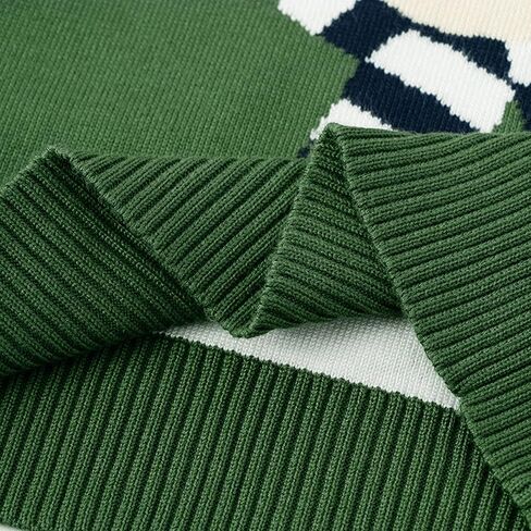 Christmas Sweater Kids Christmas Sweater Boy Girl 2025 Funny Xmas Reindeer Long Sleeve Knit Clothes Toddler Pullover Infant Winter Tops Green-j 5-6 Years in Kuwait