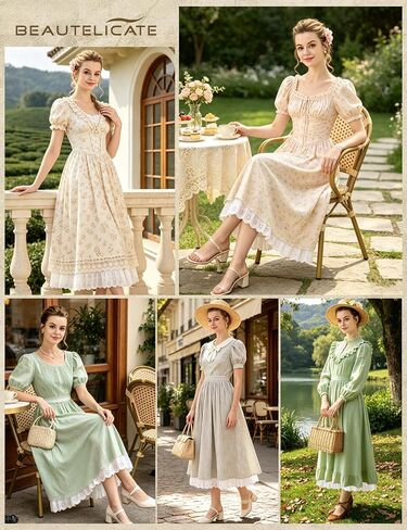 BEAUTELICATE Women's 100% Cotton Half Slip Vintage Victorian Underskirt with Eyelet Lace Hem in Kuwait