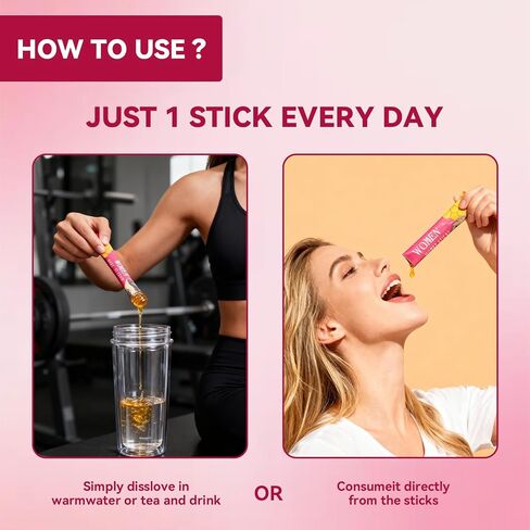 Shilajit Honey Sticks for Women, Natural Energy & Vitality Booster with Shatavari & Saffron, Strawberry Honeysticks for Hormonal Balance, Focus & Stamina, 30 Count in Saudi Arabia