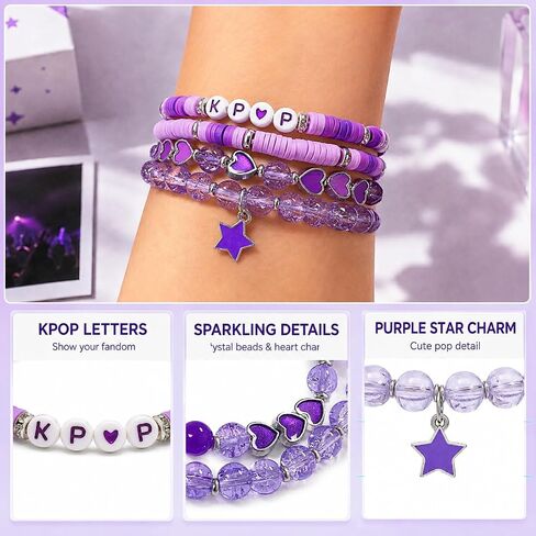 Hunters Bracelets, KPop Style Merch Stuff, Cute Anime Style Bracelets for Women, Perfect for Cosplay, Daily Wear and Party in Saudi Arabia