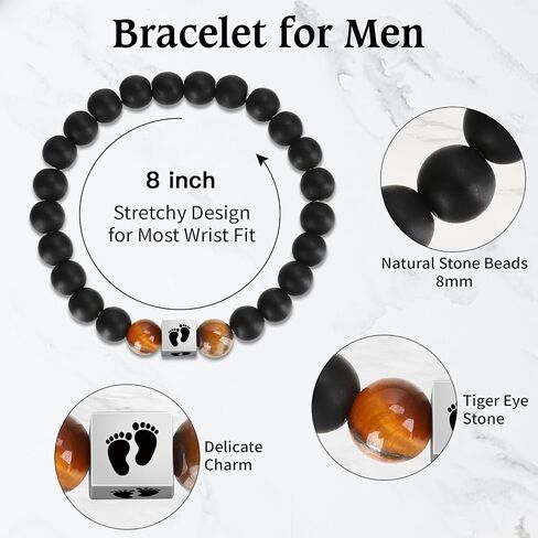 Gifts for Men Bracelet for Men Dad Brother Son Teens, Birthday Graduation Christmas Valentines Christian Gift for Teens Men Stocking Stuffers in Saudi Arabia