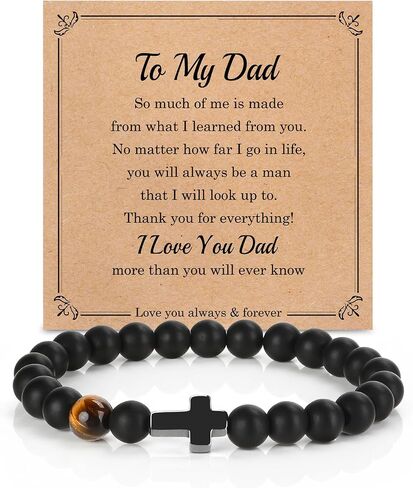 Gifts for Men Bracelet for Men Dad Brother Son Teens, Birthday Graduation Christmas Valentines Christian Gift for Teens Men Stocking Stuffers in Saudi Arabia