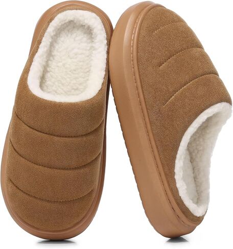 SHIBEVER Winter Snow Boots for Women: Pull-on Winter Booties for Woman Warm Fur Lined Red Comfort Wide Width Short Walking Shoes Size 8 in Kuwait