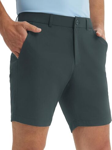 M MAELREG Golf Shorts Men 7" Stretch Soft Flat Front Work Casual Shorts Lightweight Quick Dry Hybrid Flex Mens Dress Shorts in Kuwait