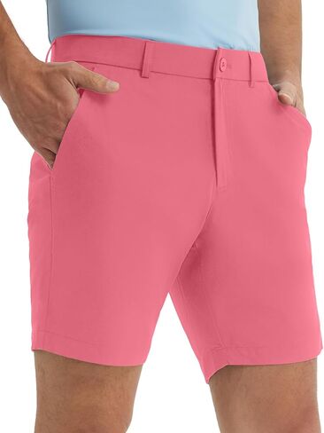 M MAELREG Golf Shorts Men 7" Stretch Soft Flat Front Work Casual Shorts Lightweight Quick Dry Hybrid Flex Mens Dress Shorts in Kuwait