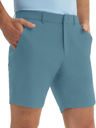 M MAELREG Golf Shorts Men 7" Stretch Soft Flat Front Work Casual Shorts Lightweight Quick Dry Hybrid Flex Mens Dress Shorts in Kuwait