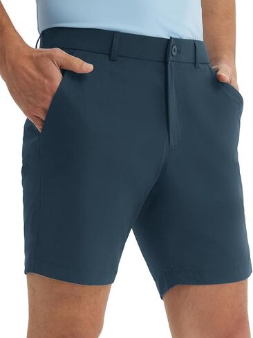 M MAELREG Golf Shorts Men 7" Stretch Soft Flat Front Work Casual Shorts Lightweight Quick Dry Hybrid Flex Mens Dress Shorts in Kuwait