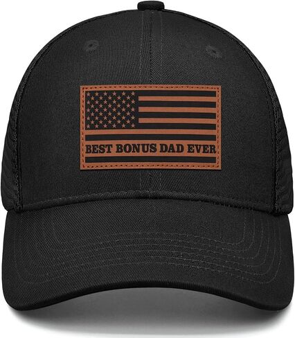 Fathers Day Birthday Gifts for Men Black Trucker Hat Mesh Back Baseball Cap in Saudi Arabia