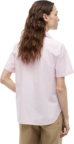 Tommy Hilfiger Women's Cotton Short Sleeve Button Down Shirt in Regular Fit in Kuwait