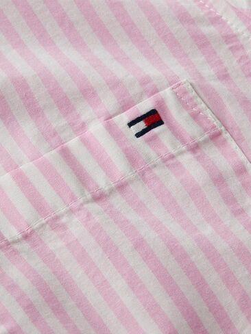 Tommy Hilfiger Women's Cotton Short Sleeve Button Down Shirt in Regular Fit in Kuwait