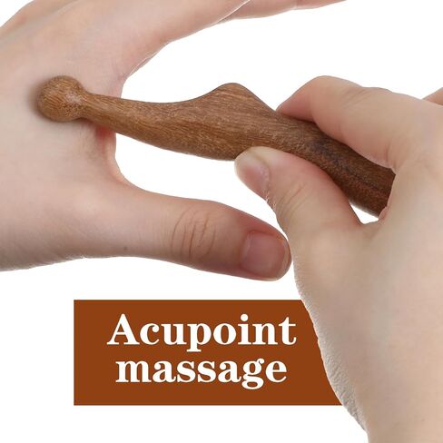 Wooden Massage Pen, Wooden Acupoint Massage Tool, Acupressure Stick Tool for Relaxing Body Hand Foot in Kuwait