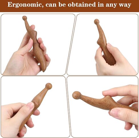 Wooden Massage Pen, Wooden Acupoint Massage Tool, Acupressure Stick Tool for Relaxing Body Hand Foot in Kuwait