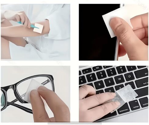 100PCS Anti-Fog Glass Wipes Disposable Long-Lasting Streak-Free Lens Cloths for Glasses Sunglasses Camera Lenses, 100PCS in Saudi Arabia