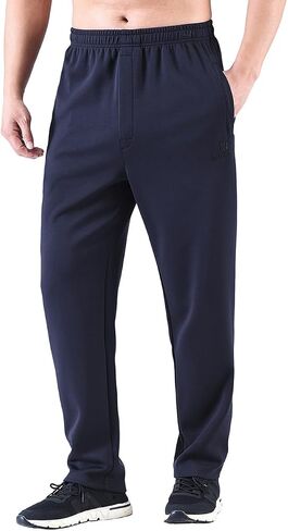 Men's Classic Zipper Fly Drawstring-Waist Jogger Pants Sweatpants with Zipper Pockets in Saudi Arabia