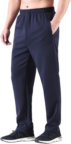 Men's Classic Zipper Fly Drawstring-Waist Jogger Pants Sweatpants with Zipper Pockets in Saudi Arabia