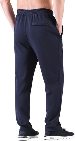 Men's Classic Zipper Fly Drawstring-Waist Jogger Pants Sweatpants with Zipper Pockets in Saudi Arabia