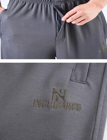 Men's Classic Zipper Fly Drawstring-Waist Jogger Pants Sweatpants with Zipper Pockets in Saudi Arabia