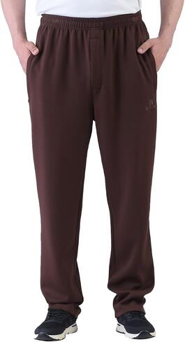 Men's Classic Zipper Fly Drawstring-Waist Jogger Pants Sweatpants with Zipper Pockets in Saudi Arabia