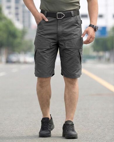Men's Hiking Cargo Shorts Waterproof Quick Dry Tactical Shorts Lightweight Casual Outdoor Work Shorts Multi Pockets (No Belt) in Kuwait