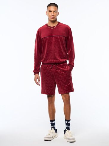 Sergio Tacchini Bandiera Debossed Velour Short in Saudi Arabia