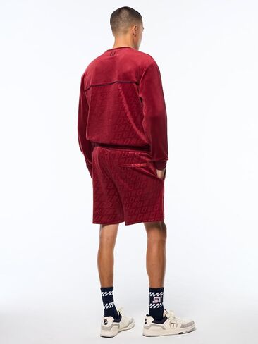 Sergio Tacchini Bandiera Debossed Velour Short in Saudi Arabia