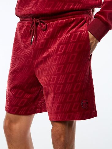 Sergio Tacchini Bandiera Debossed Velour Short in Saudi Arabia