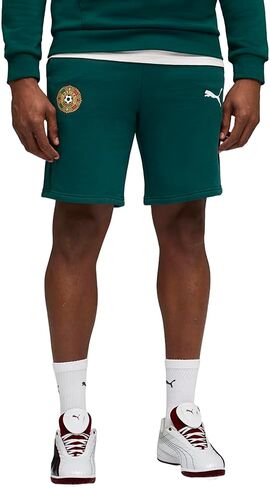 PUMA Mens Fanpack Mexico Sweat Shorts Casual Bottoms Casual - Green in Kuwait