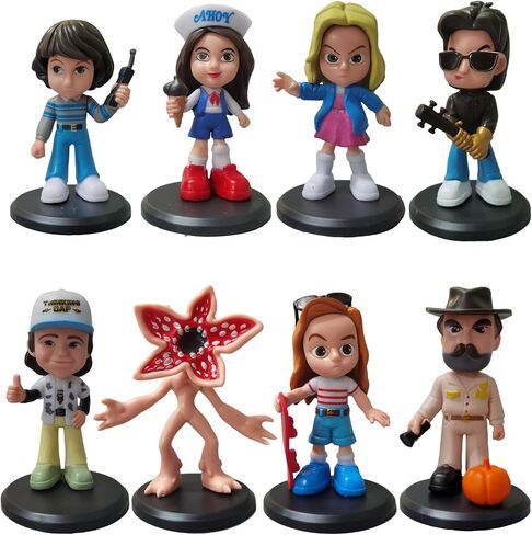 8Pcs Stranger Figure,Character Model Collectable Figure Creative Gift for Fans in Saudi Arabia