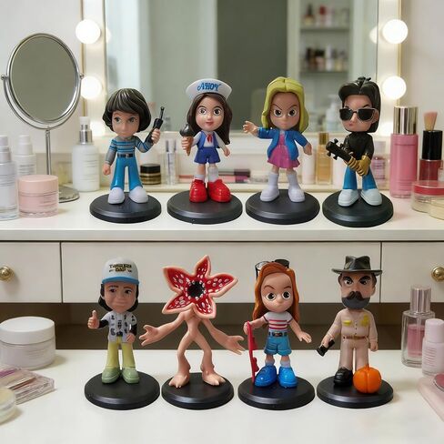 8Pcs Stranger Figure,Character Model Collectable Figure Creative Gift for Fans in Saudi Arabia