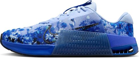 حذاء التمرين الرجالي Nike Metcon 9 AMP (HJ6008-400، ألومنيوم/أزرق ريسر/كحلي منتصف الليل/أسود) مقاس 12 in Kuwait