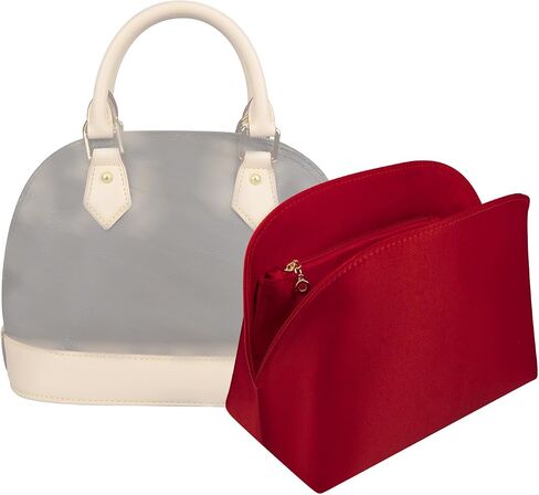 Organizer Insert for Alma BB/PM, Satin Inner Bag Organiser(Size: Alma PM, Color: Red) in Saudi Arabia