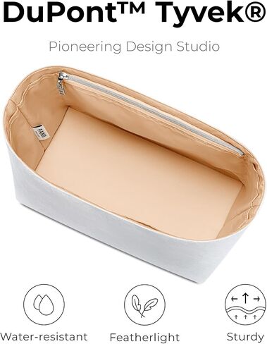 Tote Bag Organizer Insert for Gucci Giglio Small Tote Bag,Custom Fit Inside Premium Lightweight Water Resistant Purse Insert with Zipper (Vanile) in Saudi Arabia