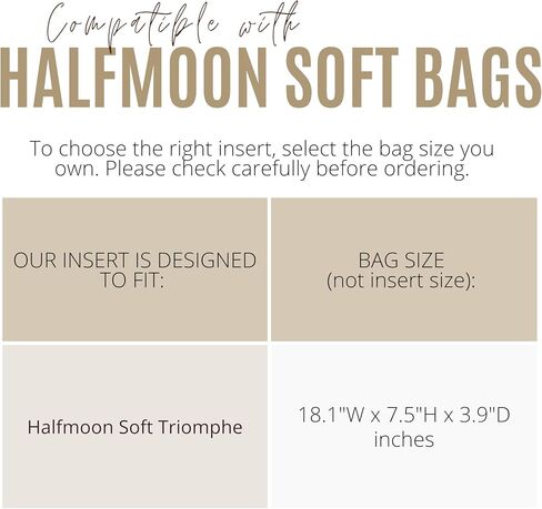 Divitize Luxe Silk Purse Organizer compatible with Celine Halfmoon Soft Triomphe Bag Insert — Perfect Fit, 1:1 Tapered Shape, +24 Colors, Premium Quality (Brown, for Halfmoon Soft Triomphe) in Saudi Arabia