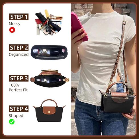 Doxo Longchamp Mini Organizer insert and Longchamp Mini Strap in Saudi Arabia