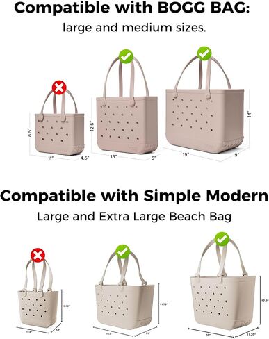 ZHANDEYUA Beach Bag Tray Accessory Compatibility with Bogg Bag and Simple Modern Large Beach Bag Beach Bags for Women Storage Desk (Colour: Grey) in Saudi Arabia