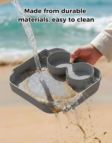 ZHANDEYUA Beach Bag Tray Accessory Compatibility with Bogg Bag and Simple Modern Large Beach Bag Beach Bags for Women Storage Desk (Colour: Grey) in Saudi Arabia