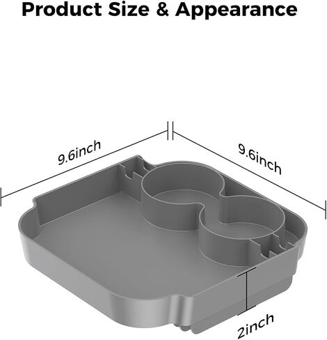 ZHANDEYUA Beach Bag Tray Accessory Compatibility with Bogg Bag and Simple Modern Large Beach Bag Beach Bags for Women Storage Desk (Colour: Grey) in Saudi Arabia
