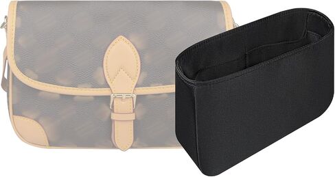 Organizer Insert for Diane 19/24, Satin Inner Bag Organiser(Size: 24, Color: Black) in Saudi Arabia