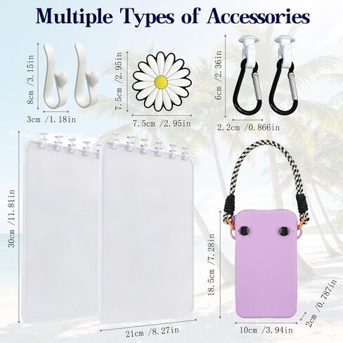 UJoowalk 8Pcs Divider Tray Set for Bogg Bag X-Large Original Accessories with Phone Holder & key Hooks for Bogg bag & Other Rubber Beach Bag. Organizer & Divide Space in Saudi Arabia