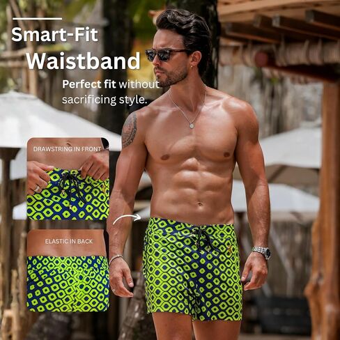 Tucann Men's Trunks Compression Liner Quick Dry Zipper Pocket Chlorine Resistan 4 Way Stretch Swim Shorts for Men in Saudi Arabia