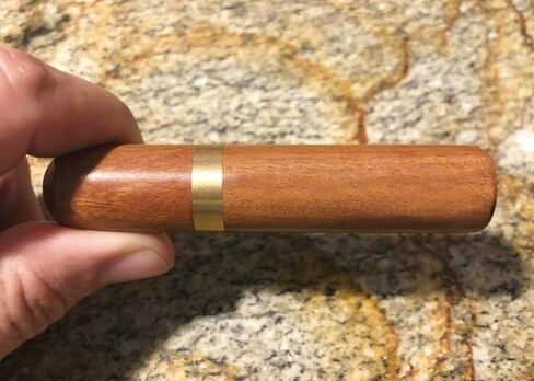 New Natural Rosewood Cremation Urn/Scattering Tube - Fits Pocket or Purse, Perfect for Travel, TSA Compliant in Kuwait