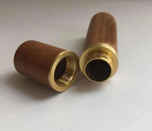 New Natural Rosewood Cremation Urn/Scattering Tube - Fits Pocket or Purse, Perfect for Travel, TSA Compliant in Kuwait