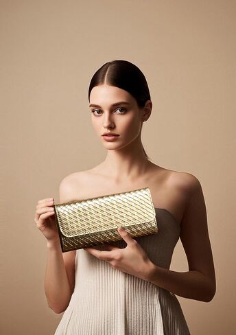 Women's Woven Evening Bag Faux Leather Shoulder Handbag Fashion Crossbody Clutch Purse in Saudi Arabia