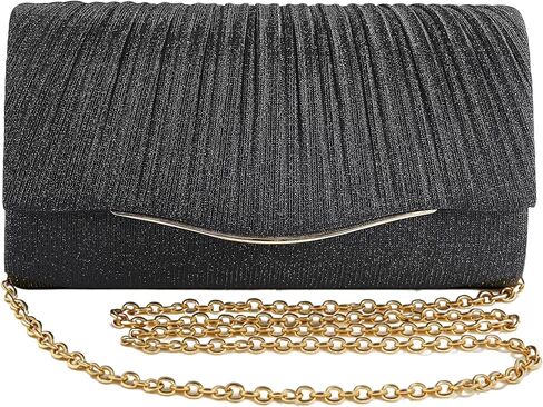 GIFIKOI Clutch Purses for Women Evening Handbags for Formal Wedding Party Cocktail Prom Crossbody Shoulder Shiny Envelope Bag in Saudi Arabia