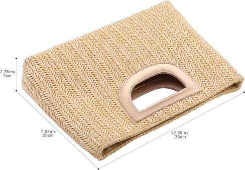 Straw Clutch Purse for Women Formal Evening Bag Faux Raffia Clutch for Wedding Prom Dinner in Saudi Arabia
