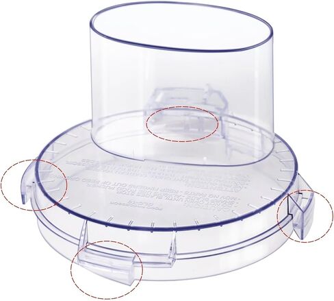 DFP-14NWBCT1 Replacement Food Processor Work Bowl Cover for Cuisinart Food Processor Replacement Parts Compatible With DLC-005AGTXT1 Fits Model DFP-14 in Saudi Arabia